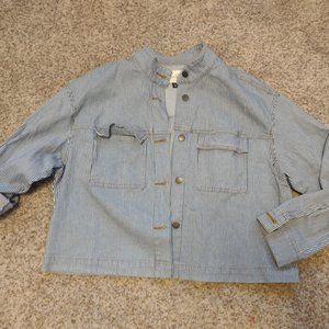 Denim Striped Chore Jacket